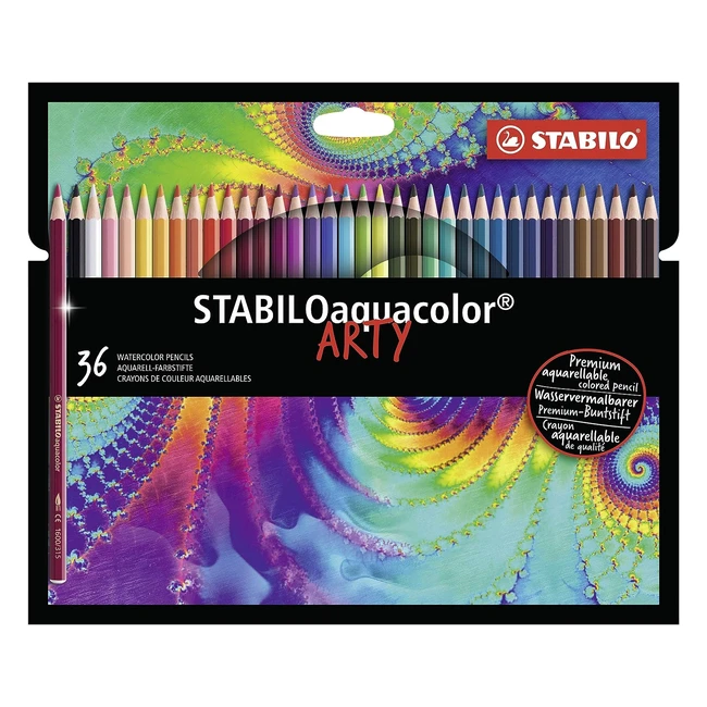 Aquarellierbarer Buntstift StabiloAquacolor Arty 36er Pack verschiedene Farben