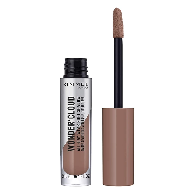 Rimmel London Wondercloud Liquid Eyeshadow 003 Truffle Haze - Luminous Matte Finish, Ultrablendable, Buildable Coverage
