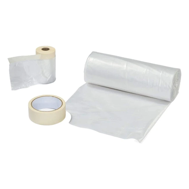 Conjunto de cubiertas Wagner: lona 4x6m, película 20mx0.55m, cinta adhesiva 20mx36mm