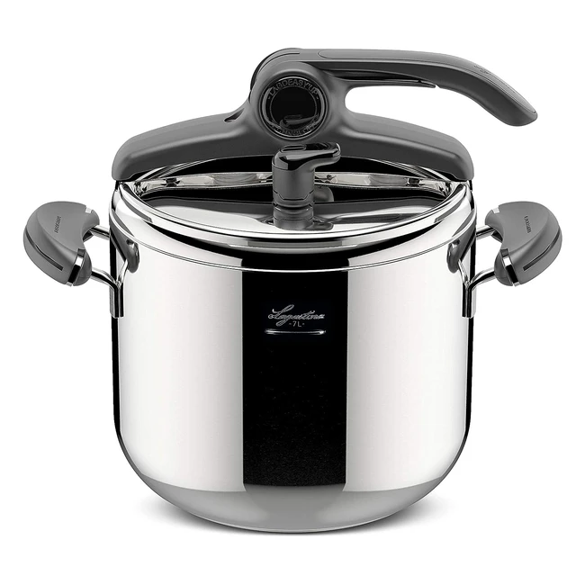 Lagostina Mia Lagoeasyup 7L Druckkocher 1810 Edelstahl 22cm Durchmesser fr Ind