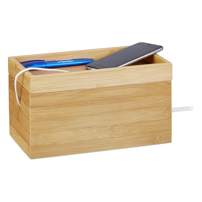 Portaoggetti Ricarica Multipla - Pratico e Compatto - HLP 14x255x14 cm - Legno