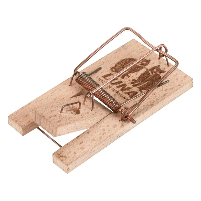 Deufa Fallen Trappola per Topi a Molla Piccola - Grilletto in Legno - 2 Pezzi