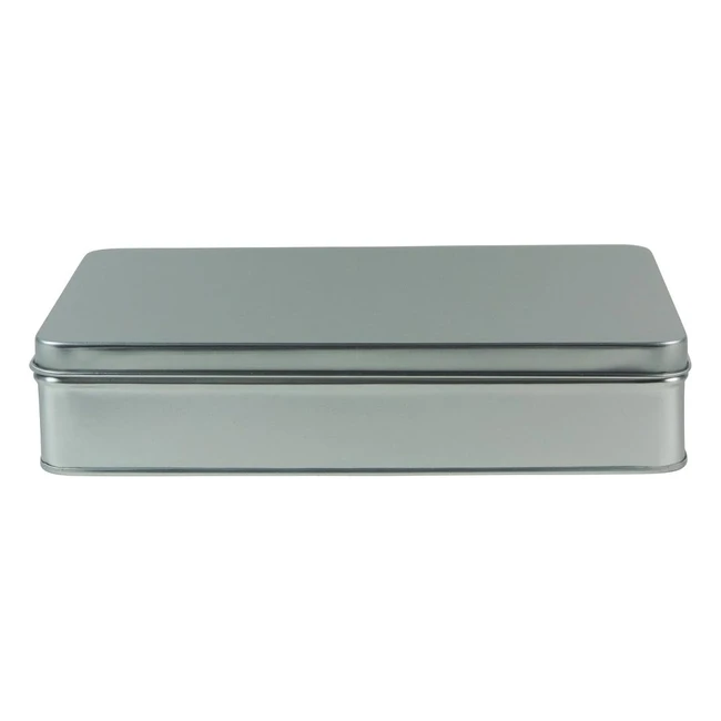 Lata de Metal Plateado para Alimentos - Mikken 45817 - 20x13x45cm