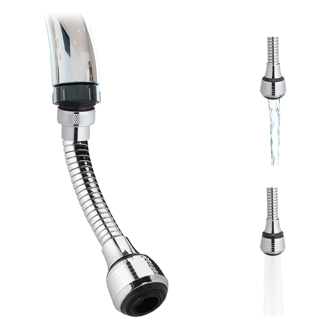 Estensione Rubinetto Flessibile Relaxdays - Modalit Spruzzatura - Accessorio S