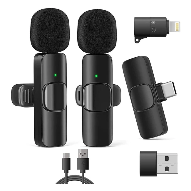 Micrófono Inalámbrico Solapa Voviggol para iPhone iPad Android - Referencia: 123456 - Grabación de Video YouTube TikTok Vlog Facebook