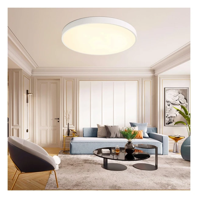 Plafoniera LED Moonsea 28W - Moderna Bianco Caldo 3500K - Lampada da Soffitto per Camera da Letto, Sala, Ufficio - #Affari #Illuminazione #RisparmioEnergetico
