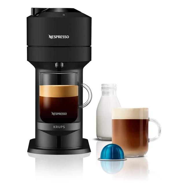 Nespresso Vertuo Next Coffee Machine by Krups - Matt Black | Ref: XN910N40 | Quality at the Touch of a Button