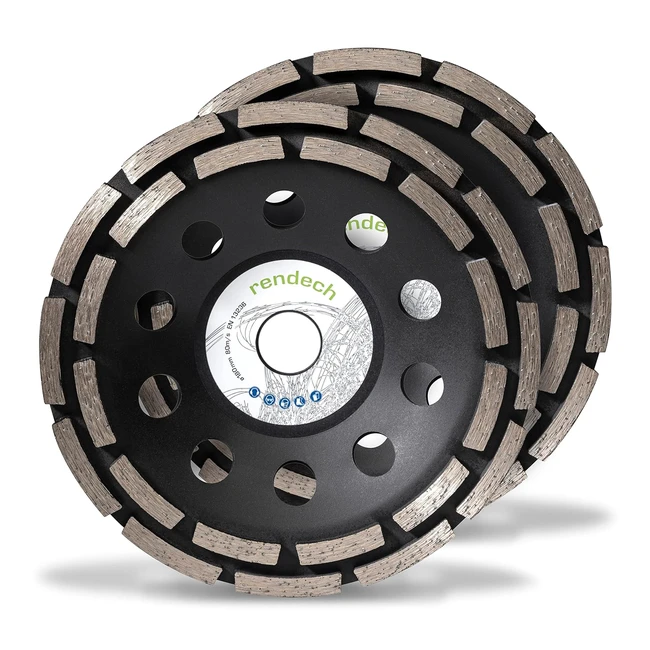 2x Disque Ponçage Béton 180mm - Enlève Colle Carreaux - Rendech Qualité