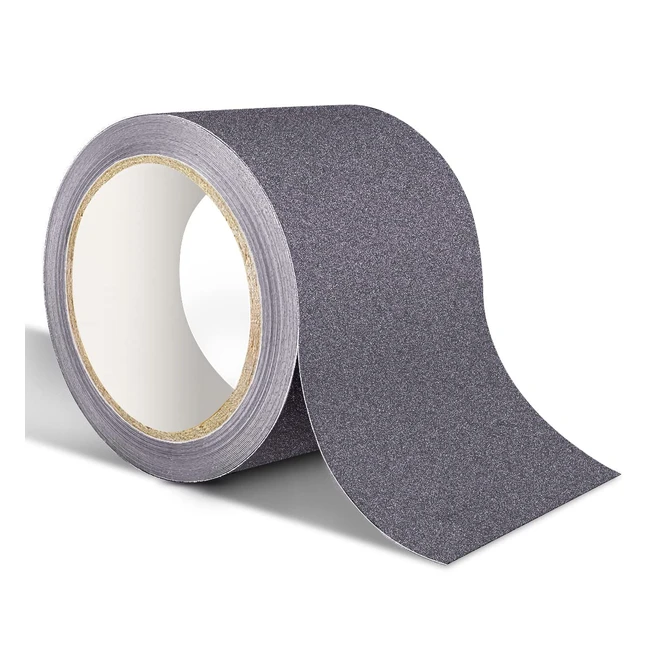 Cinta Antideslizante Adhesiva XFXIA - Alta Tracción y Resistente - 10cm x 5m Gris