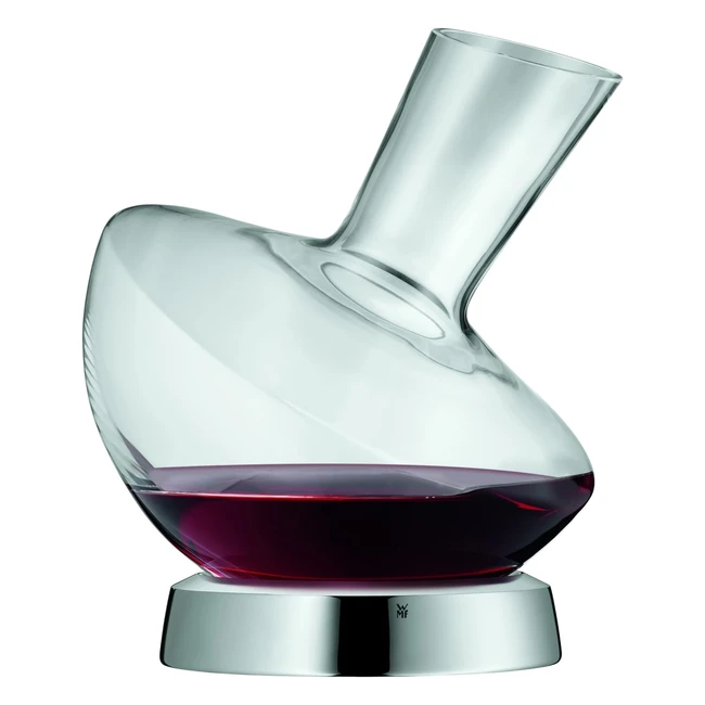 WMF 0947712000 Decanter con Supporto Jette - Caraffa in Acciaio Inox 1810 - Vetr