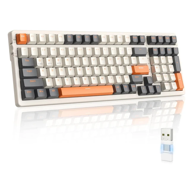 Tastiera Gaming Meccanica MagicRefiner RK96 - Wireless 2.4GHz/Bluetooth 5.0 - Apex Pro TKL - Interruttore Rosso Lineare