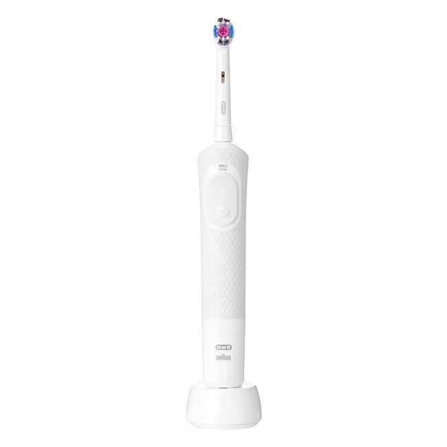 Cepillo Eléctrico Oral-B Vitality 100 Recargable - Tecnología Braun - Blanco - Incluye Cabezal 3DWhite