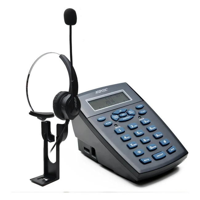 AGPtek Handsfree Call Center Dialpad Headset Telephone - Noise Cancelling - High Quality Sound