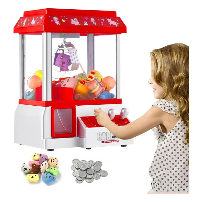 Mini Claw Machine Candy Grabber - Fun Arcade Game for Kids - Prize Dispenser