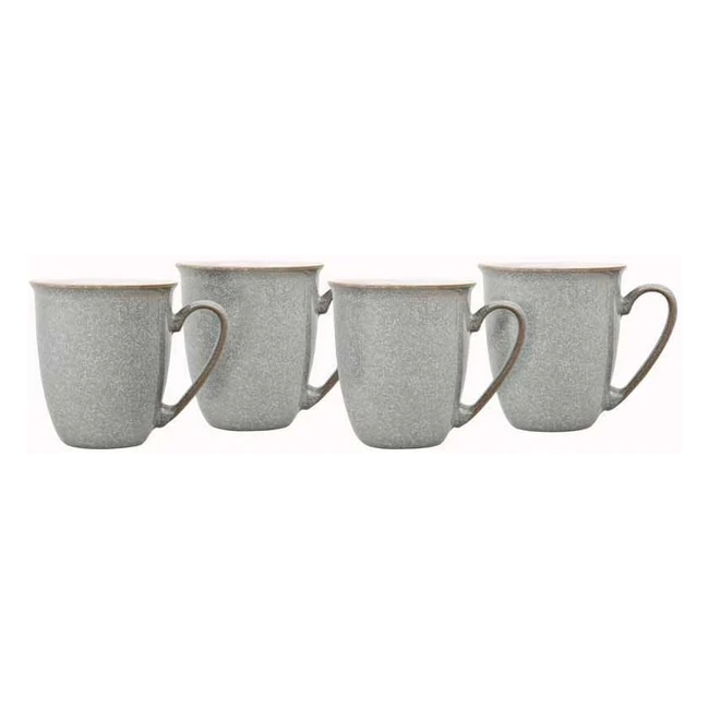 Denby Elements 4 Piece Coffeebeaker Mug Set - Grey - 330ml