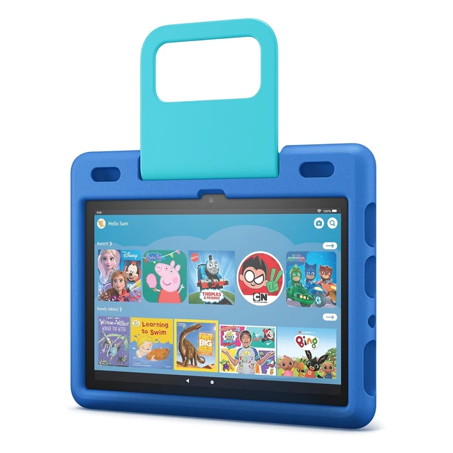 Kidproof Case for Fire HD 10 Tablet - 11th Gen 2021 Release - Ages 3-7 - Sky Blue