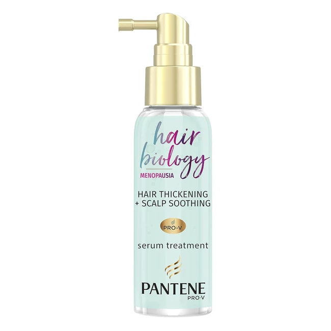 Pantene Menopause Hair Serum - Thickening Hair Spray & Scalp Treatment - Anti Hair Loss - Densifies Thinning Hair - Vitamin B3 & White Tea - Hair Biology - 100ml
