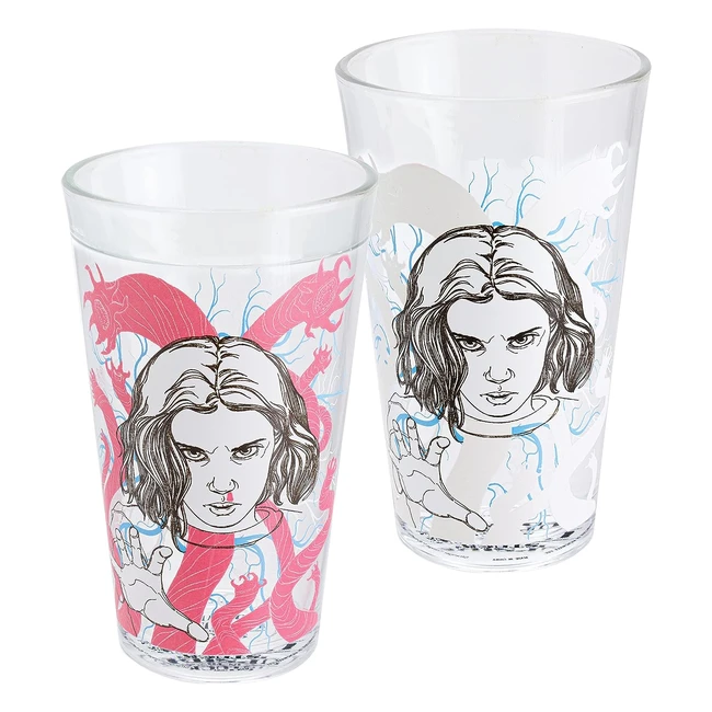 Verre à boire Stranger Things PP9886ST avec changement de couleur - Motif film d'horreur multicolore