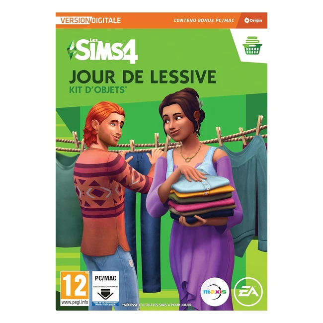 Les Sims 4 Jour de Lessive SP13 Kit d'Objets PC - Téléchargement PC Code Origin