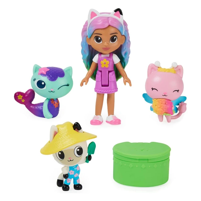 Gabby's Dollhouse 6065350 Panda Friends Set - Rainbow Gabby Doll Figures & Surprise Accessory - Kids Toys for Ages 3+