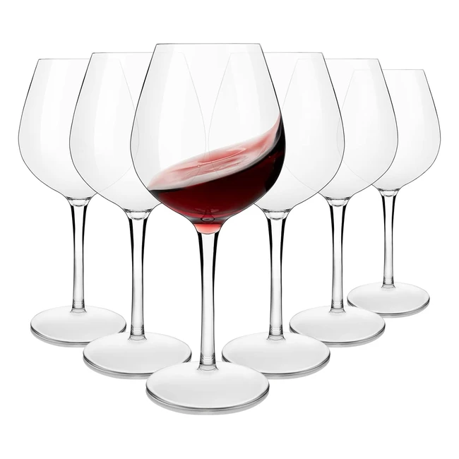 Verres  vin incassables Michley - Lot de 6 - Tritanplastique - 500ml - Rouge -