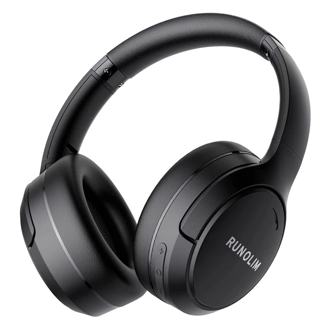 Runolim Bluetooth Kopfhörer Over-Ear ANC Wireless 65h Spielzeit Hi-Res Audio Tiefe Bässe