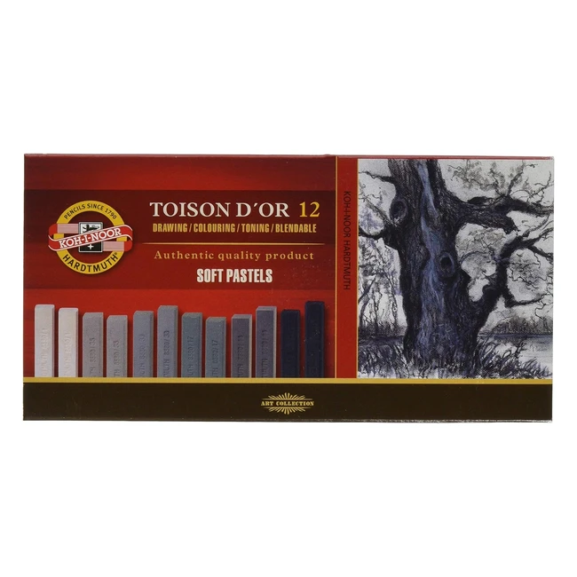 Estuche de pinturas pastel Kohinoor Toison Dor 12 unidades - Ref 8592G