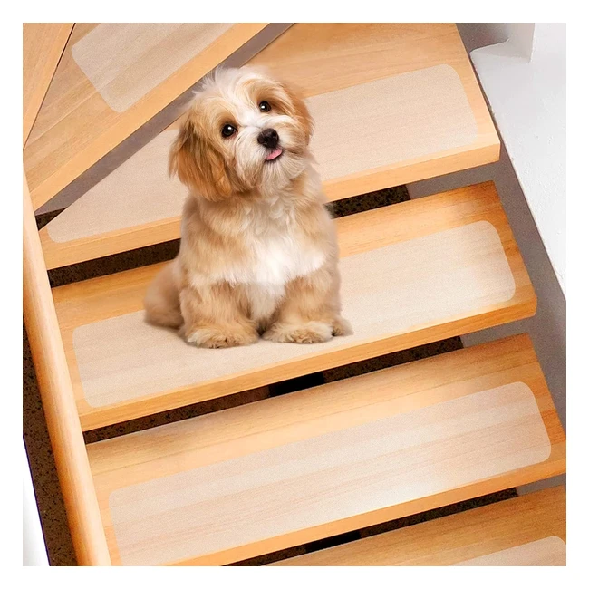Lot de 15 bandes antidrapantes pour escalier transparent - Spurtar