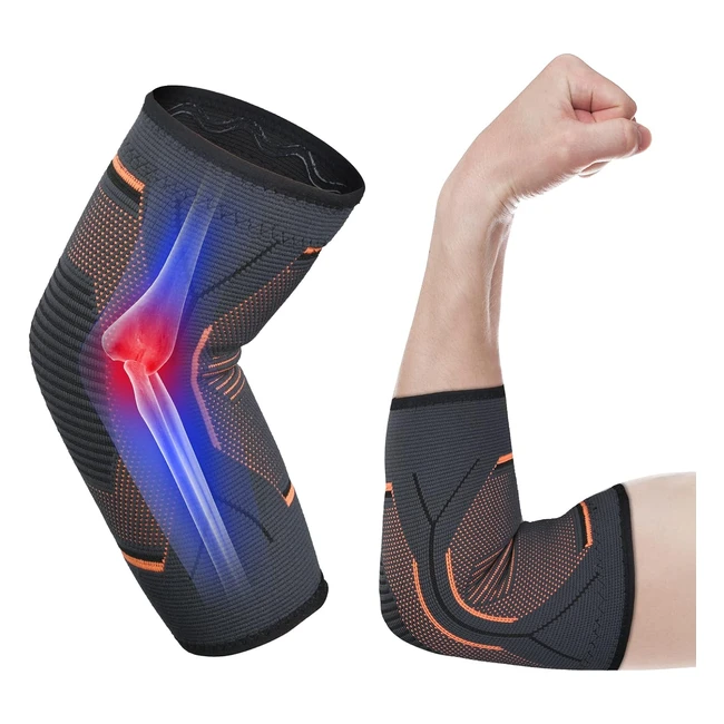 Acwoo Coudière Tendinite Support Coude Unisexe - Réduit la Douleur, Protège et Stabilise l'Articulation - Idéal pour Musculation et Picondylite