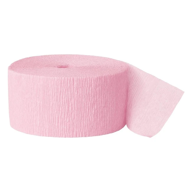 Stelle filanti rosa per feste - Unique Party 6318 - 24m - Carta crespa