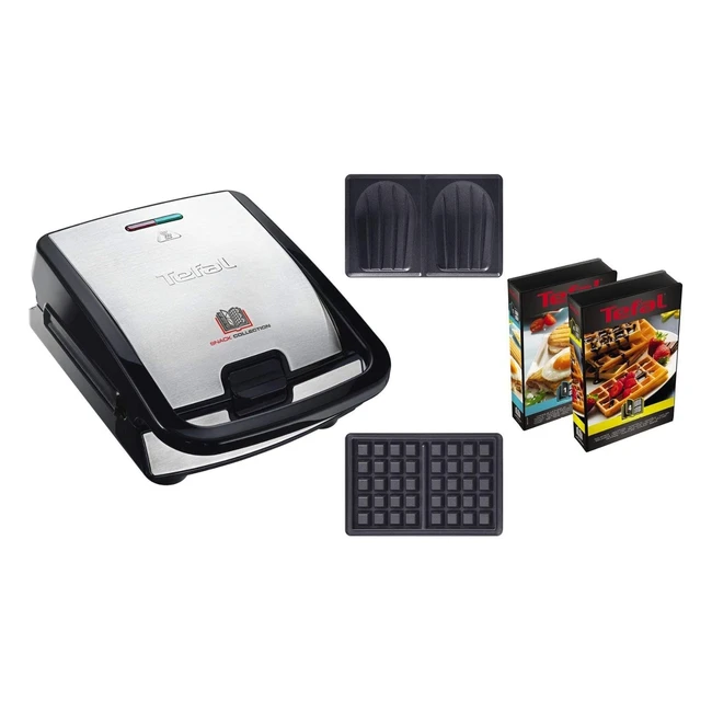Tefal Menage Snack Collection 700W - Croques Gaufres - SchwarzEdelstahl