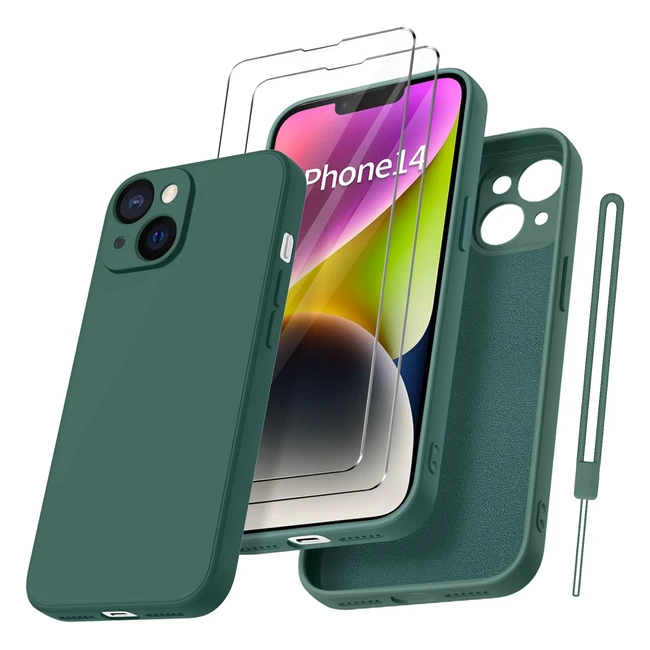 Coque de protection pour iPhone 14 avec verre trempé - Qasyfanc