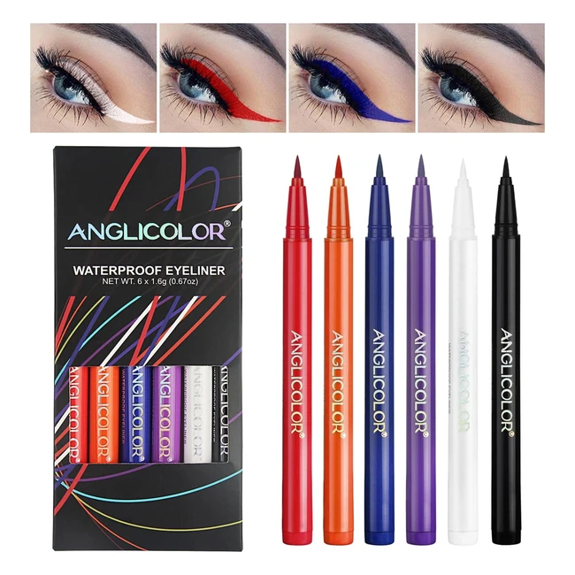 Eyeliner Colorati Opachi Impermeabili - Set di 6 Colori - Lunga Durata