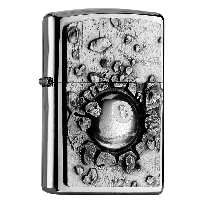 Zippo Lighter Billarddesign Black 8 Ball - Briquet de marque Zippo avec garantie