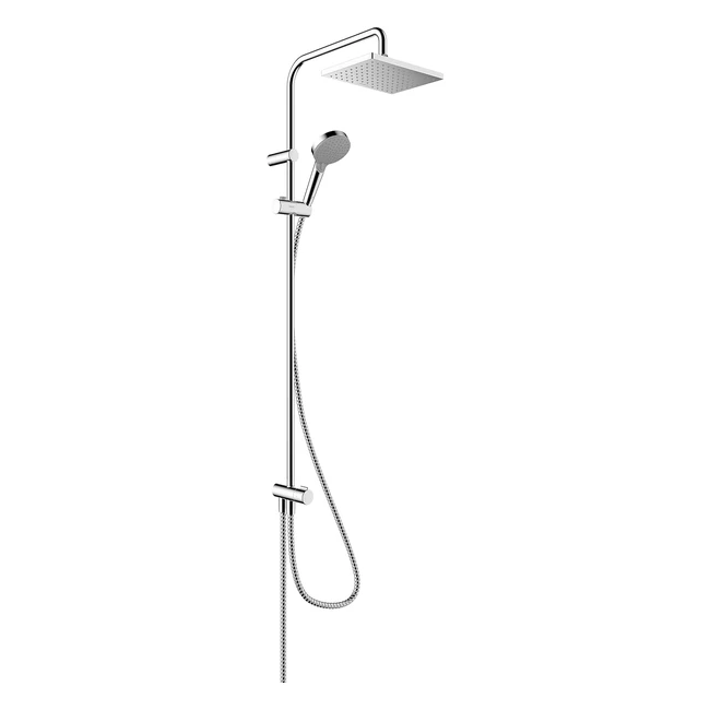 hansgrohe Vernis Shape Shower System 230 - Luxurious Water Flow - Reno Chrome - 