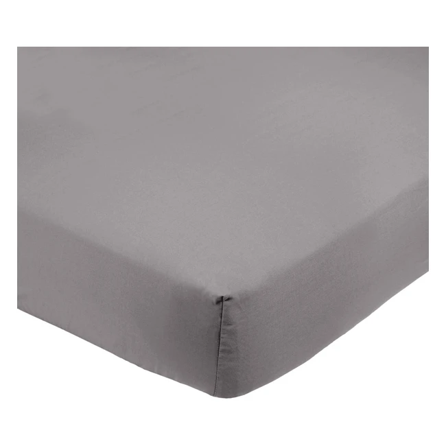 Sábanas Ajustables Amazon Basics 135x190x30cm Gris Oscuro - ¡Compra Ahora!