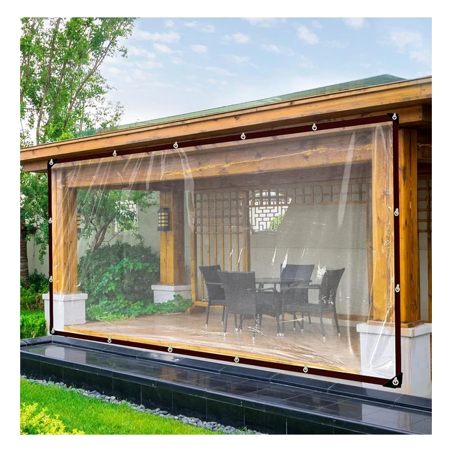 Lona Impermeable Transparente con Ojales - Gran Calidad - Resistente y Duradera