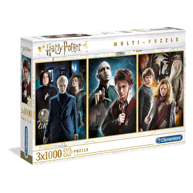 Clementoni Set 3 Puzzle Personaggi Harry Potter 3 x 1000 pz - Giocattolo Multicolore 61884