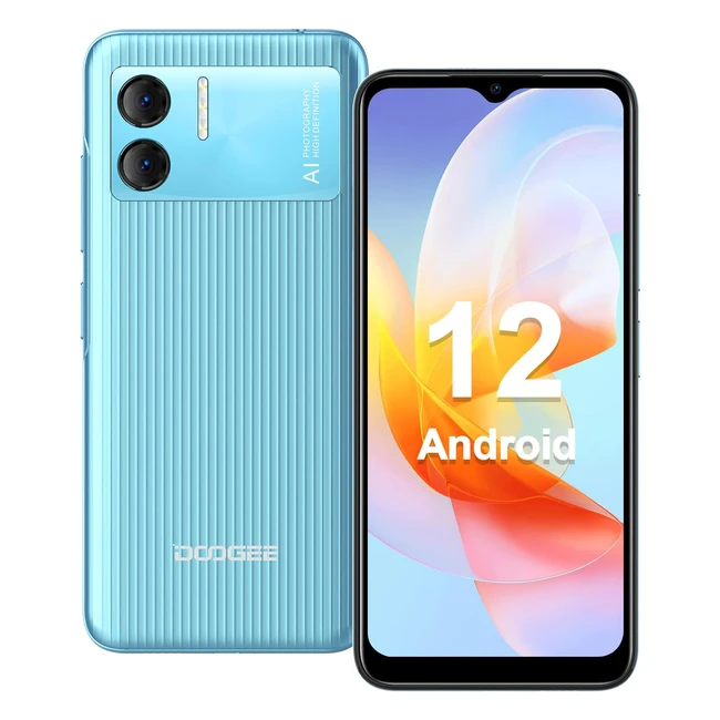 Doogee X98 Mobile Phones - Unlocked Android 12 Smartphone, 16GB+1TB, HD Display, 4200mAh Battery, 4G Dual SIM - Blue