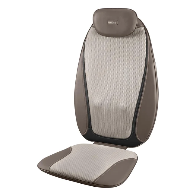 Homedics Shiatsu Pro Plus Massager - Dual Massage Chair Cushion for Pain Relief 
