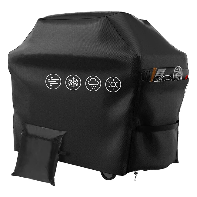 Copertura barbecue impermeabile per griglia 145x61x117 cm - Vrent