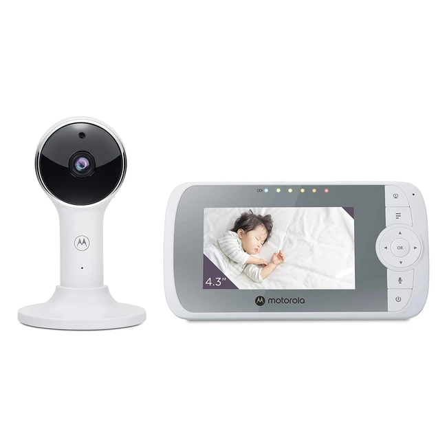 Motorola Nursery VM64 Connect Video Baby Monitor - Night Vision, Two-Way Talk, Magnetic Mount