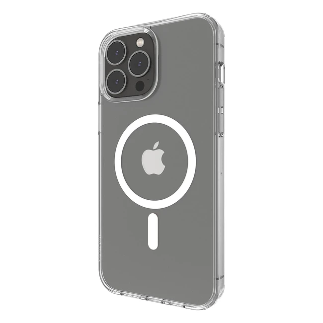 Belkin MagSafe-kompatible Hülle für iPhone 13 Pro Max mit antimikrobieller Beschichtung, integrierten Magneten, UV-beständigen Materialien und erhöhten Rändern