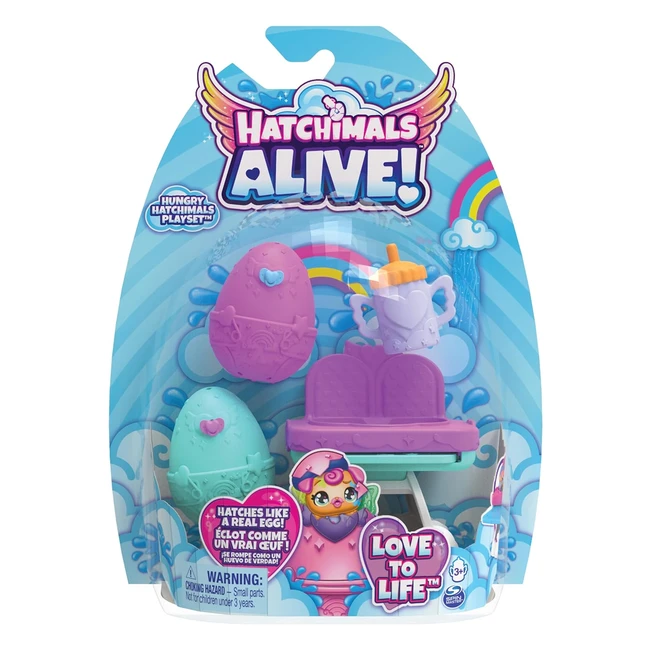 Hatchimals Alive Hungry Playset - Feed, Hatch, and Play! (Ages 3+)