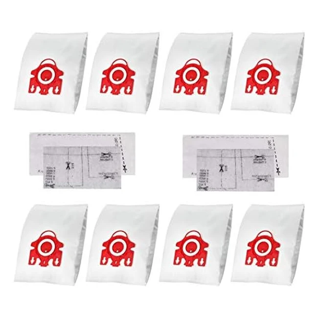 Miele FJM Vacuum Bag Replacement - High Efficiency Microfiber Bags - Compatible with All Miele Canister Vacuums - 3D Efficiency - Easy to Install