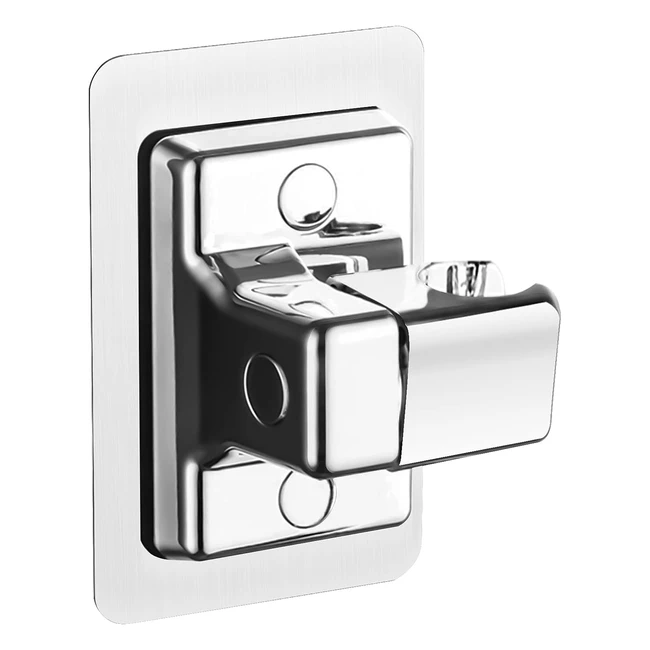 Adjustable Angle Shower Holder - Strong Paste Hand Shower Bracket - No Drilling - Universal Wall Mount - ABS Plastic