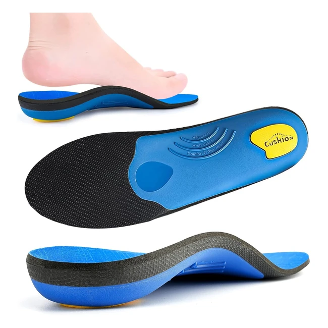 Strong Arch Support Insole - Relieve Foot Fatigue Heel Soreness - Unisex - UK 1
