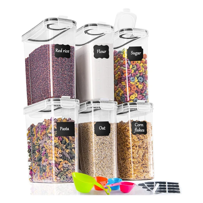 Botes Cocina 625L - Recipientes Almacenaje Plástico Sellados - Gomaihe