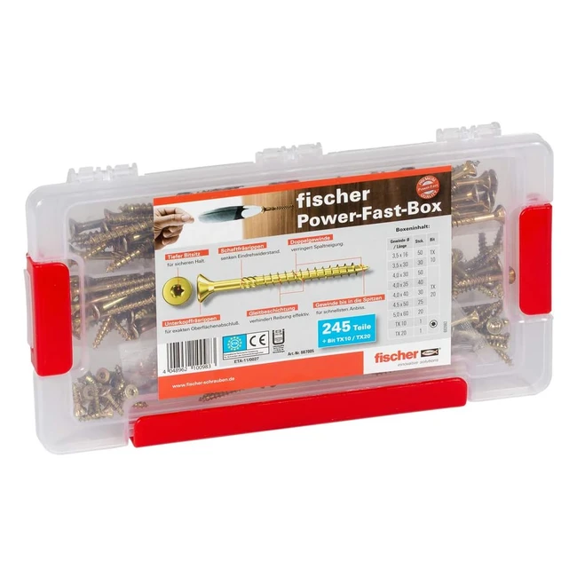 Fischer Powerfast Box Sortiment mit Premium-Schrauben