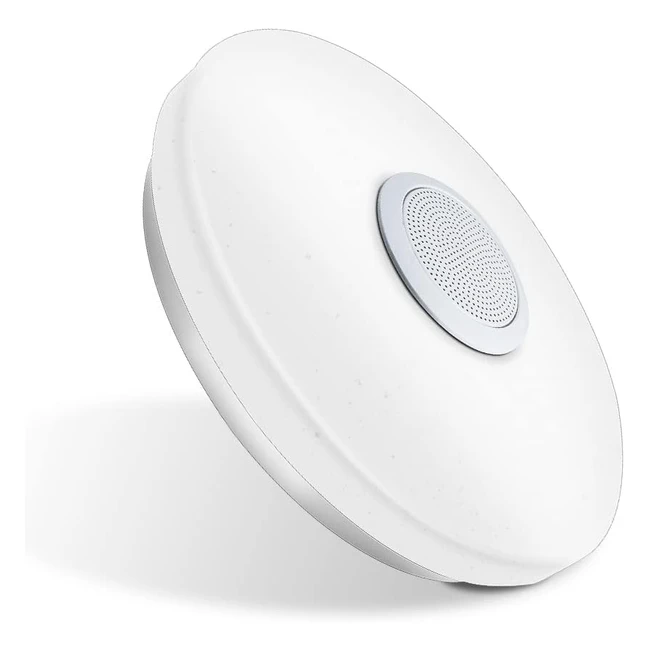 Lámpara de techo LED regulable 30W con altavoz Bluetooth - elinkume